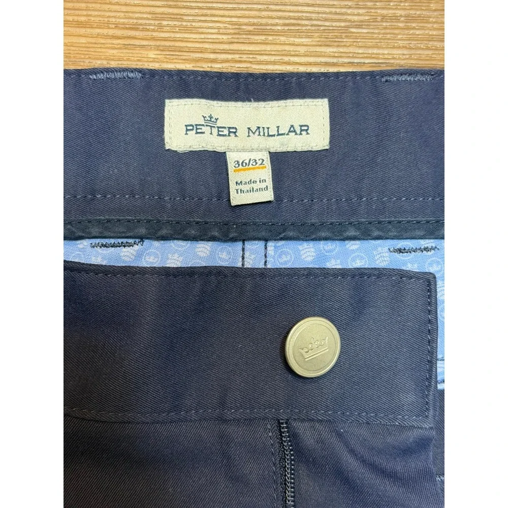 Peter Millar EB66 Performance Five-Pocket Pants Navy Blue Sz 36/30 (ME0EB66FB)